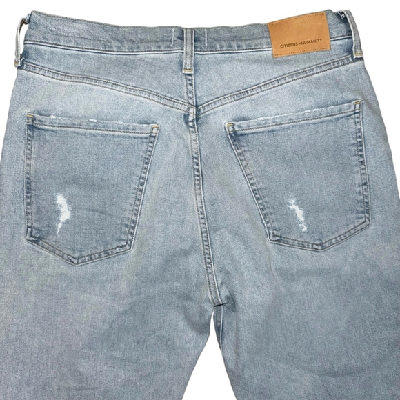Women's Citizens of Humanity Jeans Size 29 Light Wash Distressed Daphne Crop - Picture 13 of 13